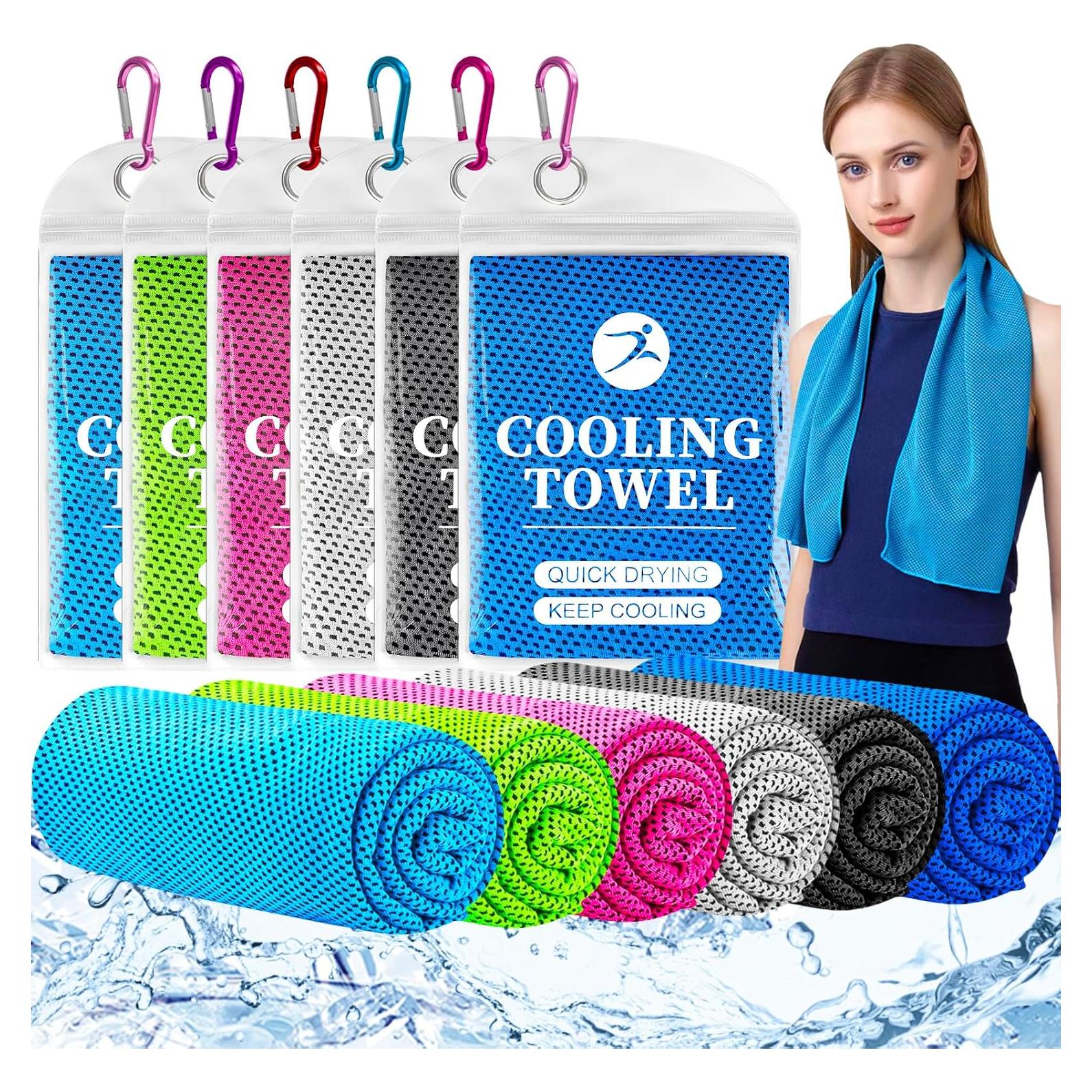 Paquete de 6 Toallas Enfriadoras Japior 119.38x30.48 cm Microfibra