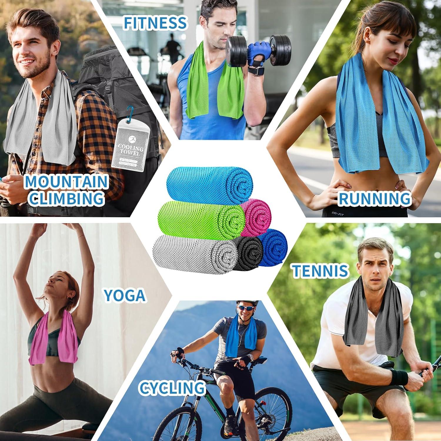 Paquete de 6 Toallas Enfriadoras Japior 119.38x30.48 cm Microfibra