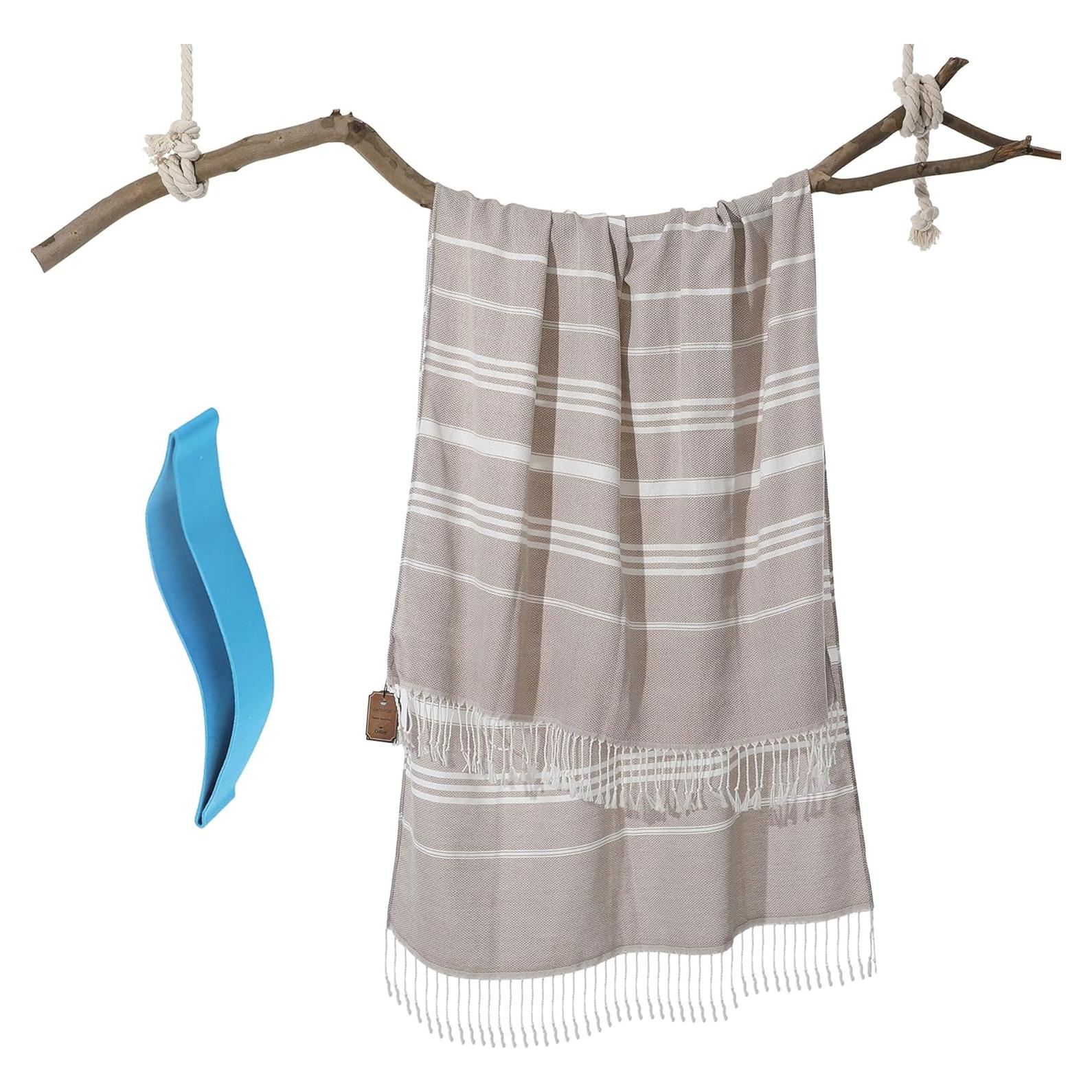 Toalla de Playa Genovega Grande 96x183 cm Algodón Secado Rápido