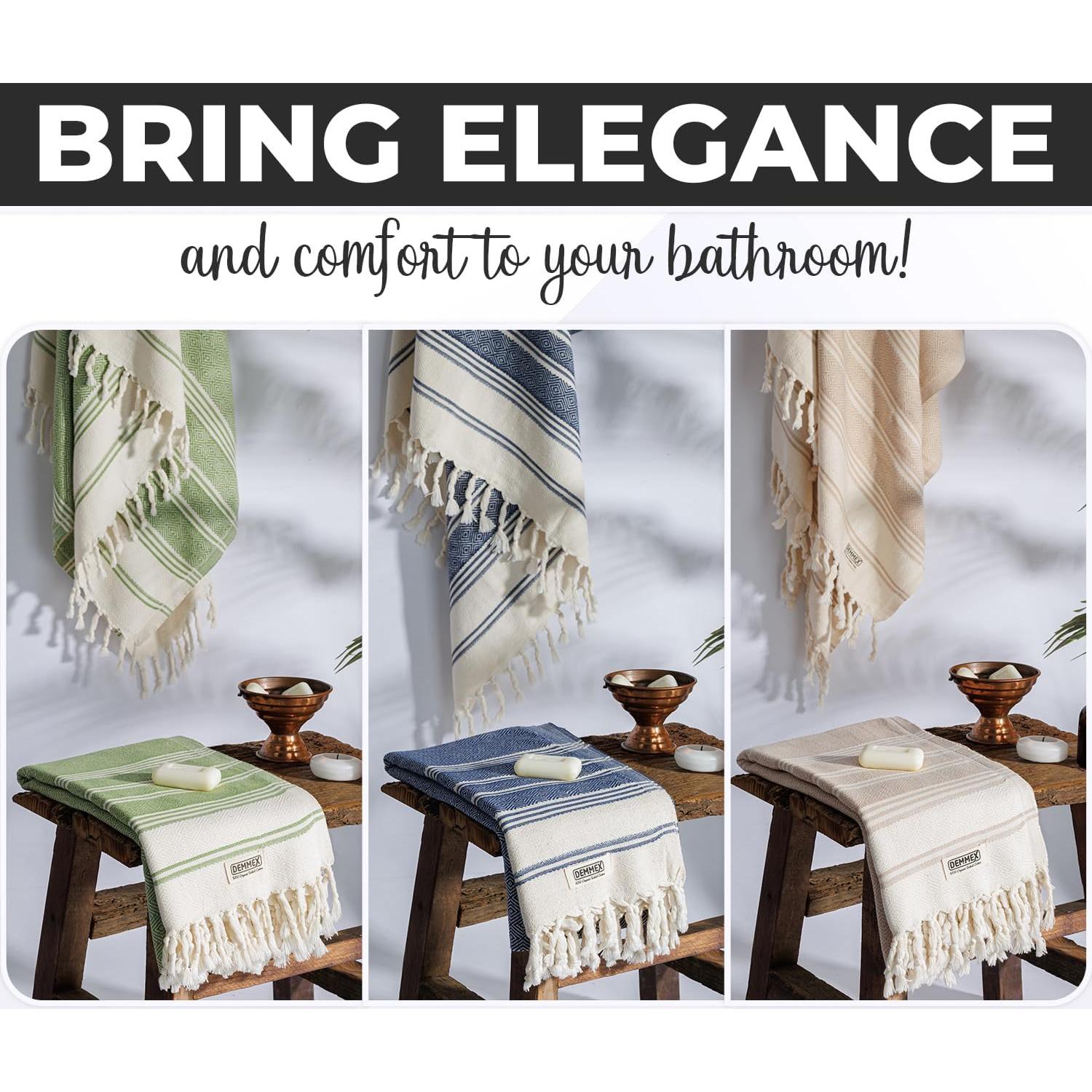 Toalla de Baño Grande DEMMEX de Algodón Turco Orgánico 180x91 cm