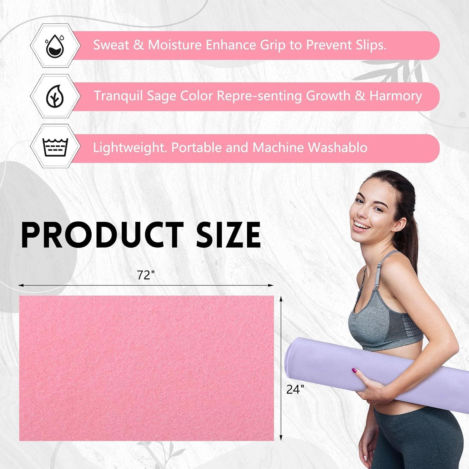 Toallas de Yoga Antideslizantes Breling 4 Piezas 183x61cm