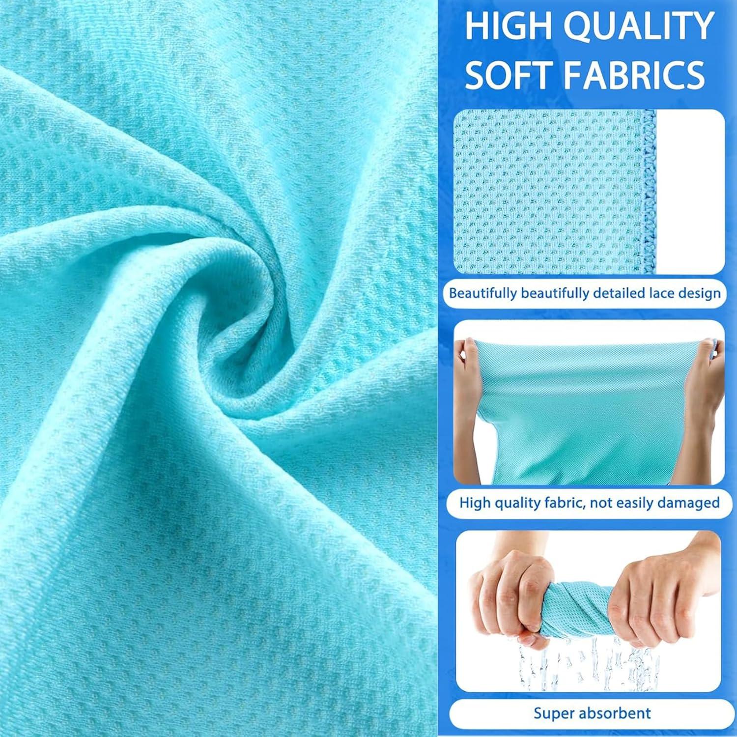 Juego de 4 Toallas de Microfibra TIANKEYYDS 101.6x30.5cm