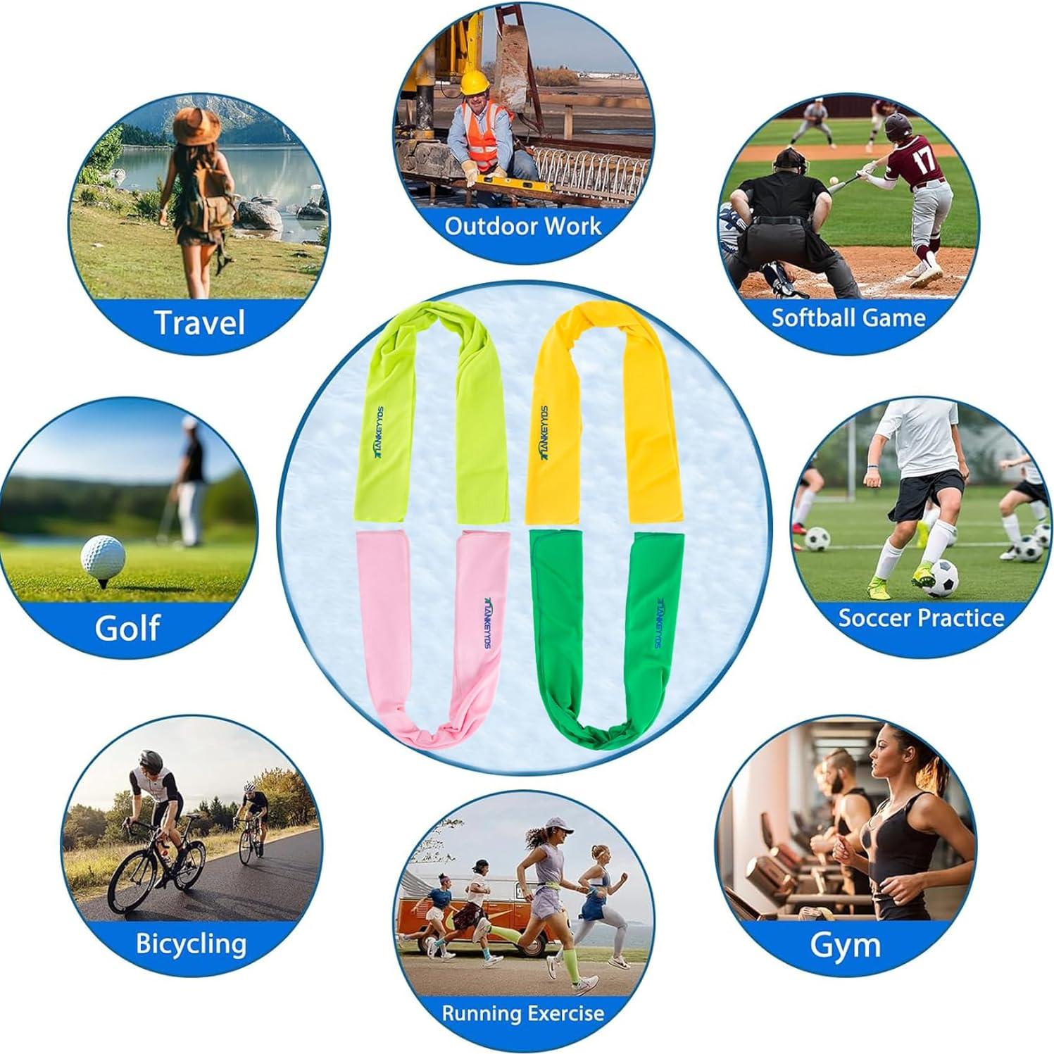 Juego de 4 Toallas de Microfibra TIANKEYYDS 101.6x30.5cm