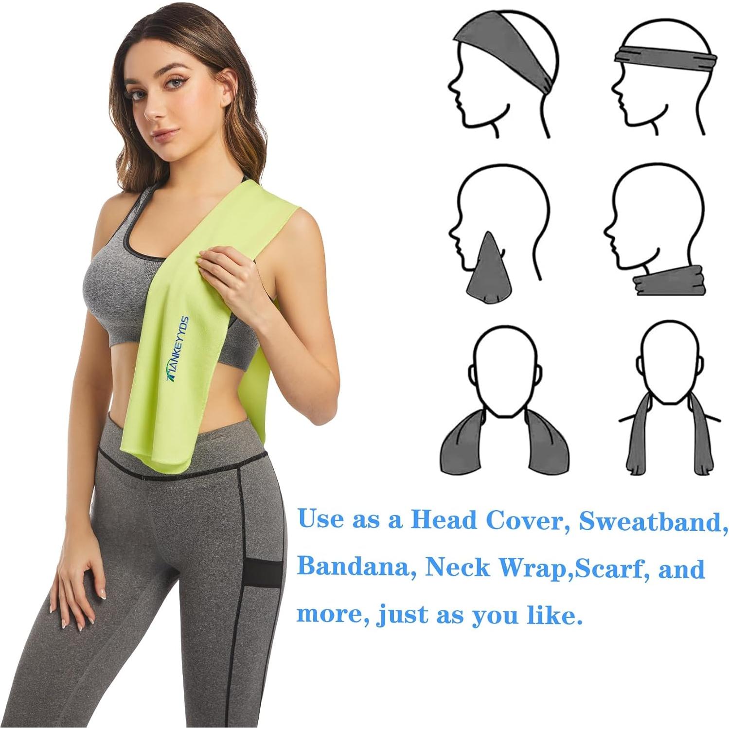 Juego de 4 Toallas de Microfibra TIANKEYYDS 101.6x30.5cm