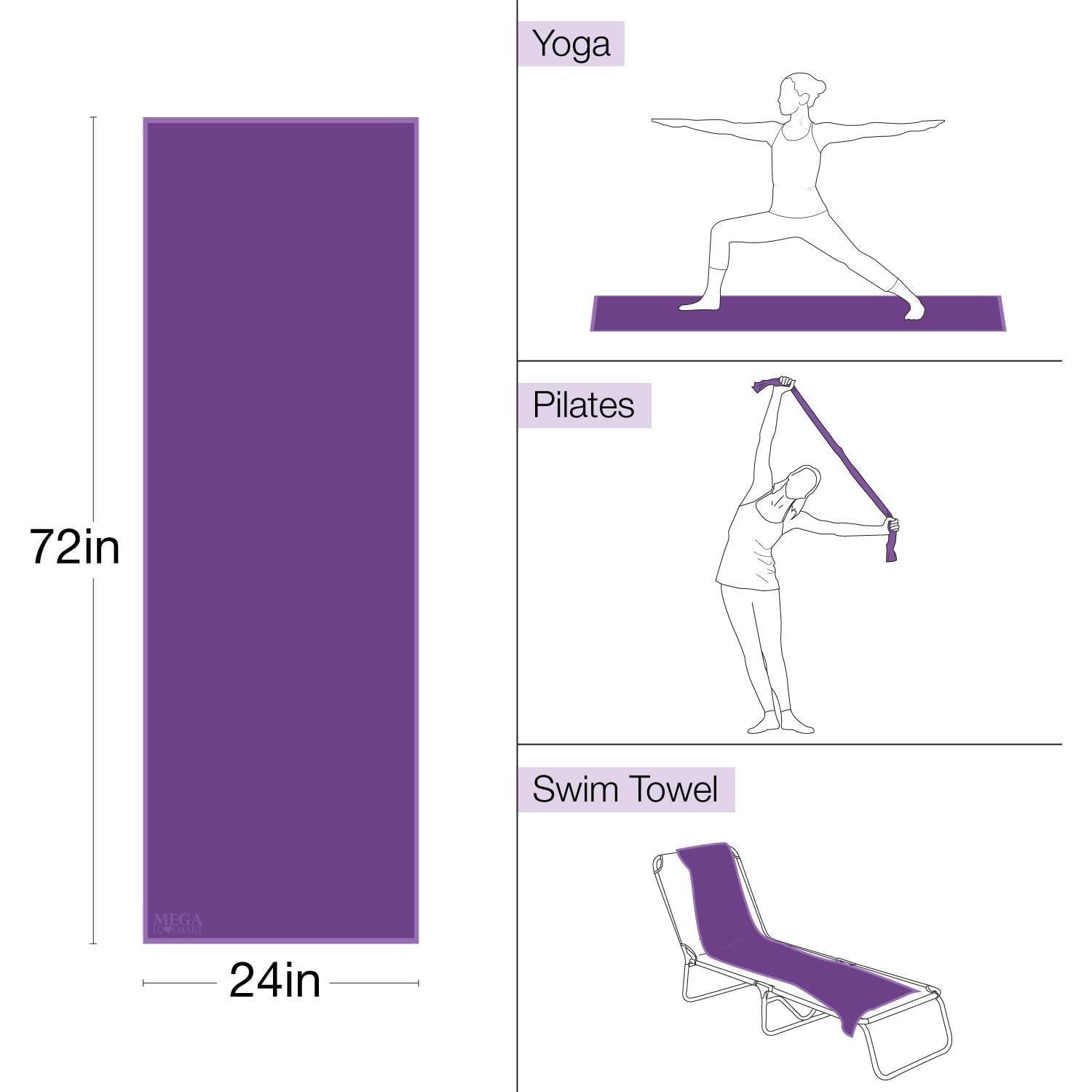 Toallas de Deporte Suede MEGALOVEMART 61x183 cm - Paquete de 2