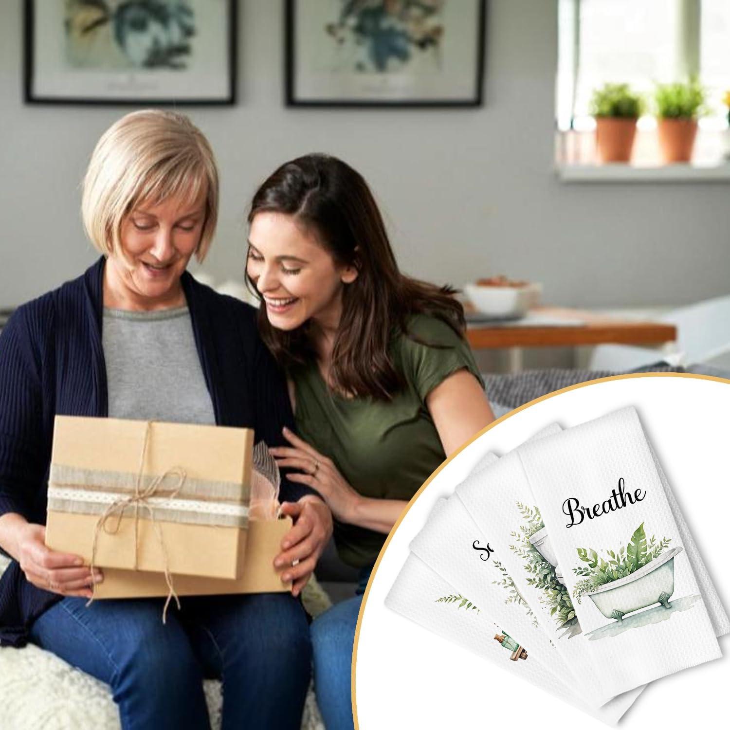 Juego de 4 Toallas de Mano ArtisaEura Verde Salvia 60x40 cm