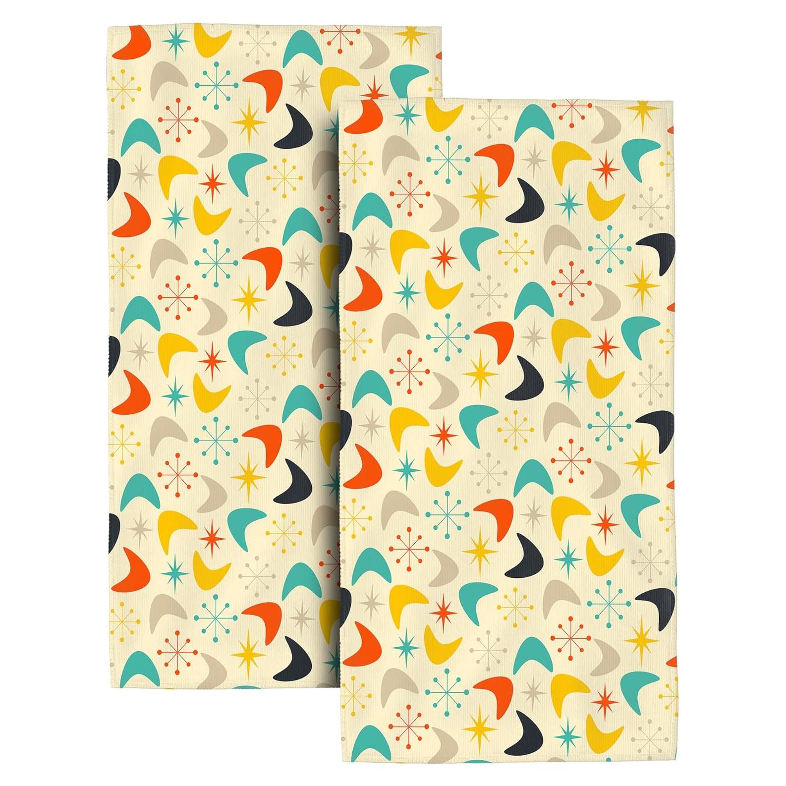 Juego de 2 Toallas de Mano Bapcoku Suaves 35.56x71.12cm Amarillo