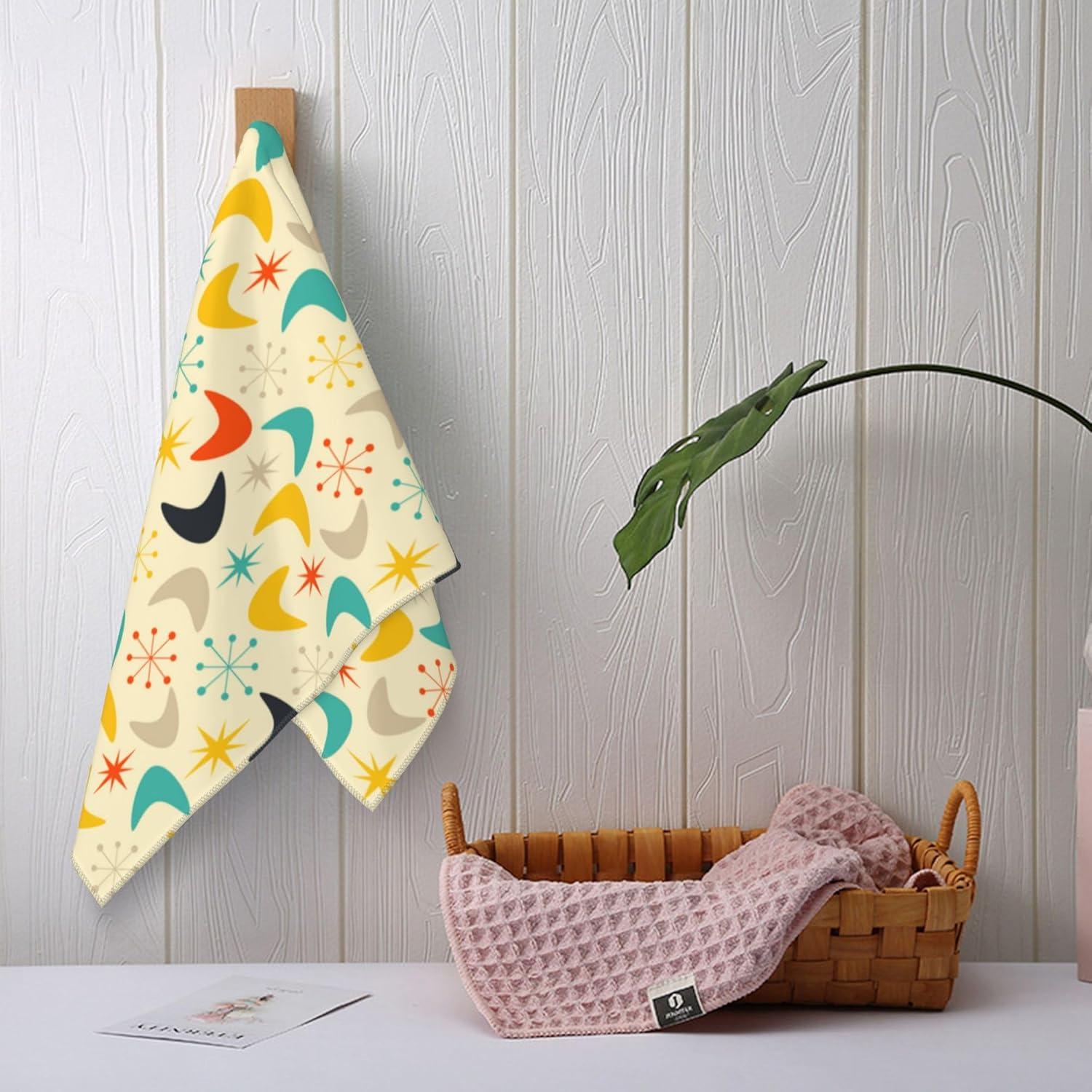 Juego de 2 Toallas de Mano Bapcoku Suaves 35.56x71.12cm Amarillo