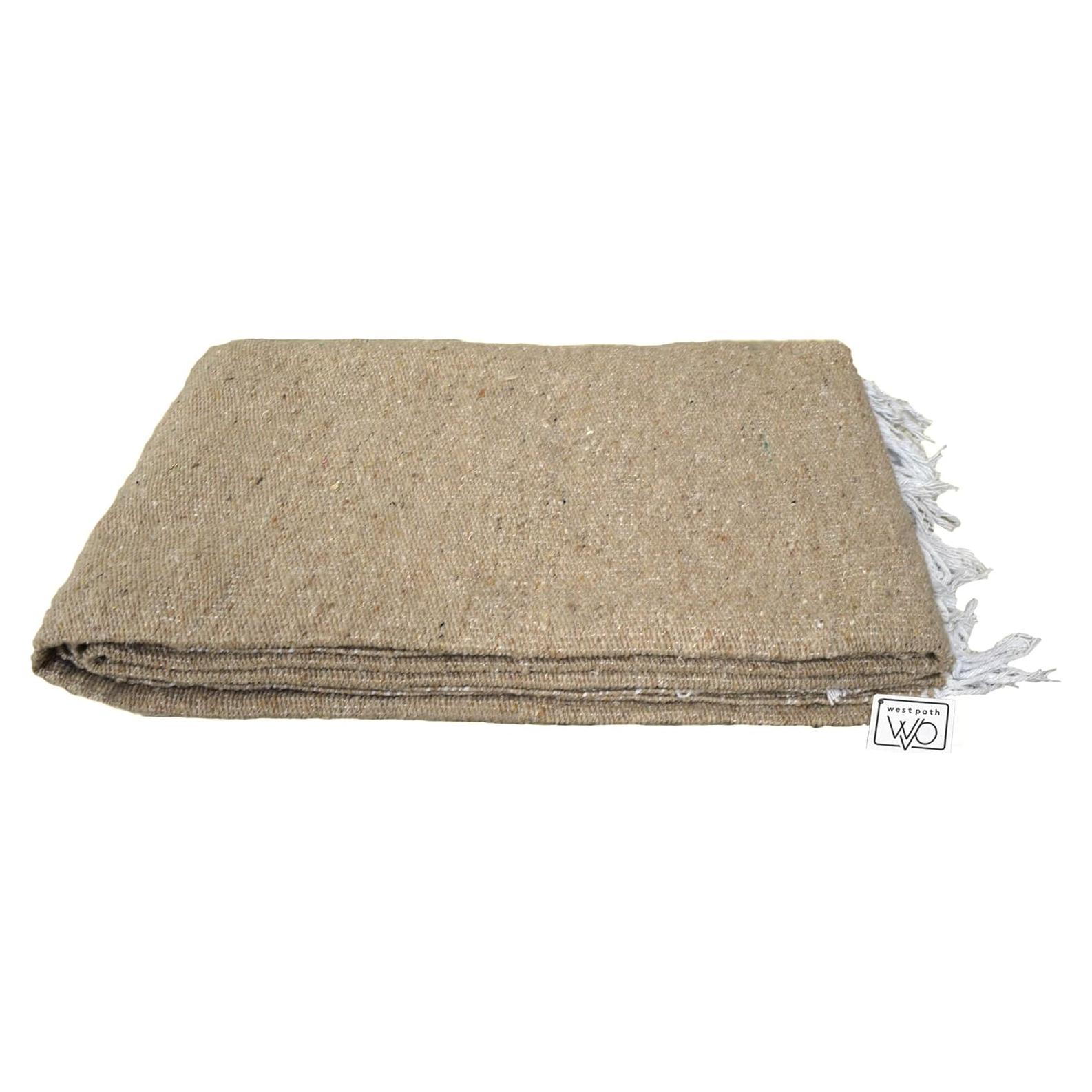 Manta de Yoga Beige Open Road Goods - Tejida a Mano 203x127cm