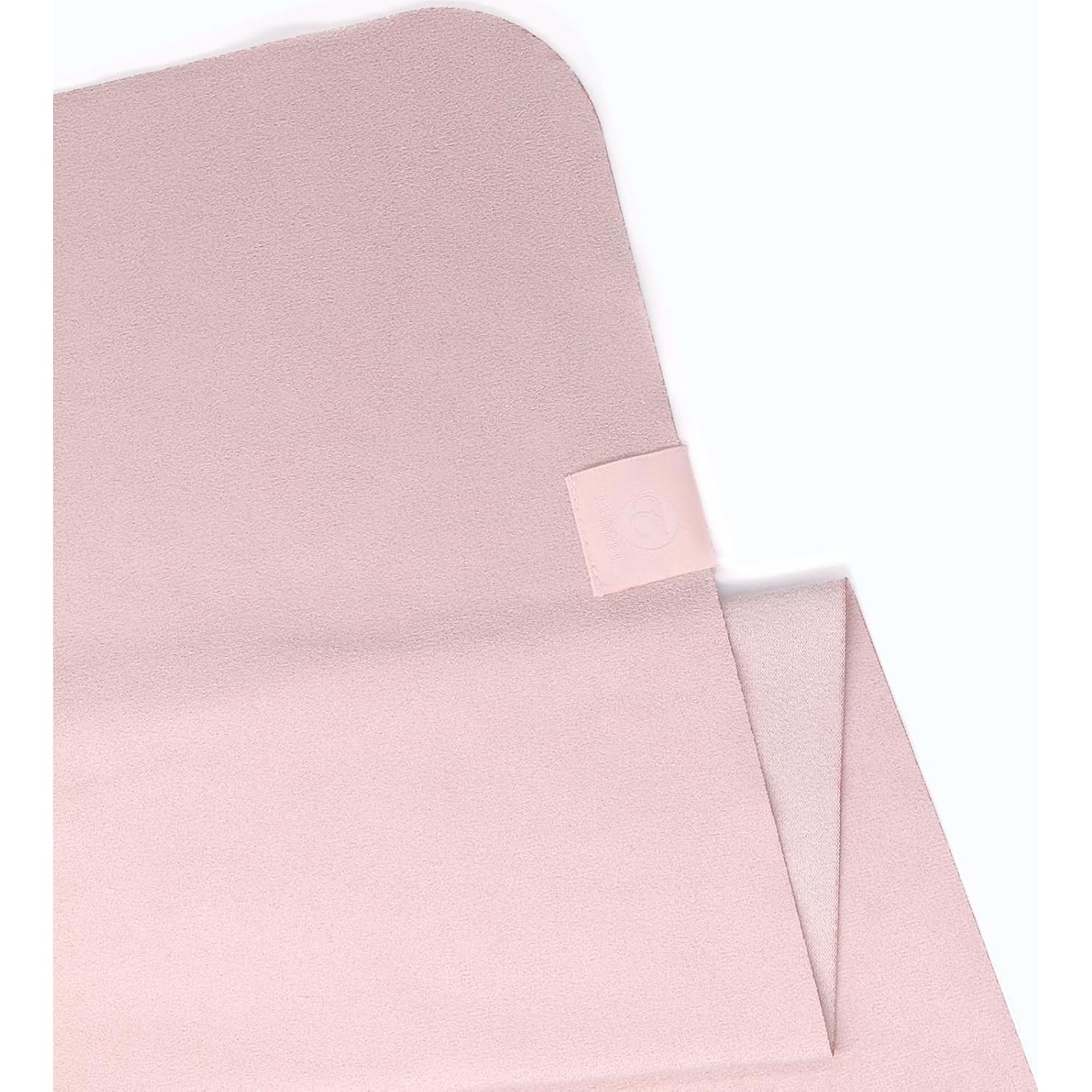 Toalla de Yoga Eunzel Microfibra Suede Rosa 183x67cm Antideslizante