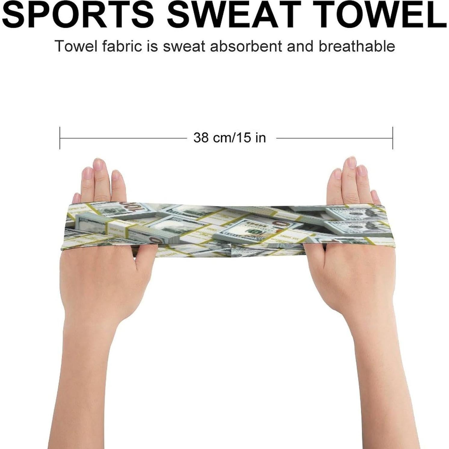 Cinta para la cabeza deportiva PPIKTC unisex absorbente elástico