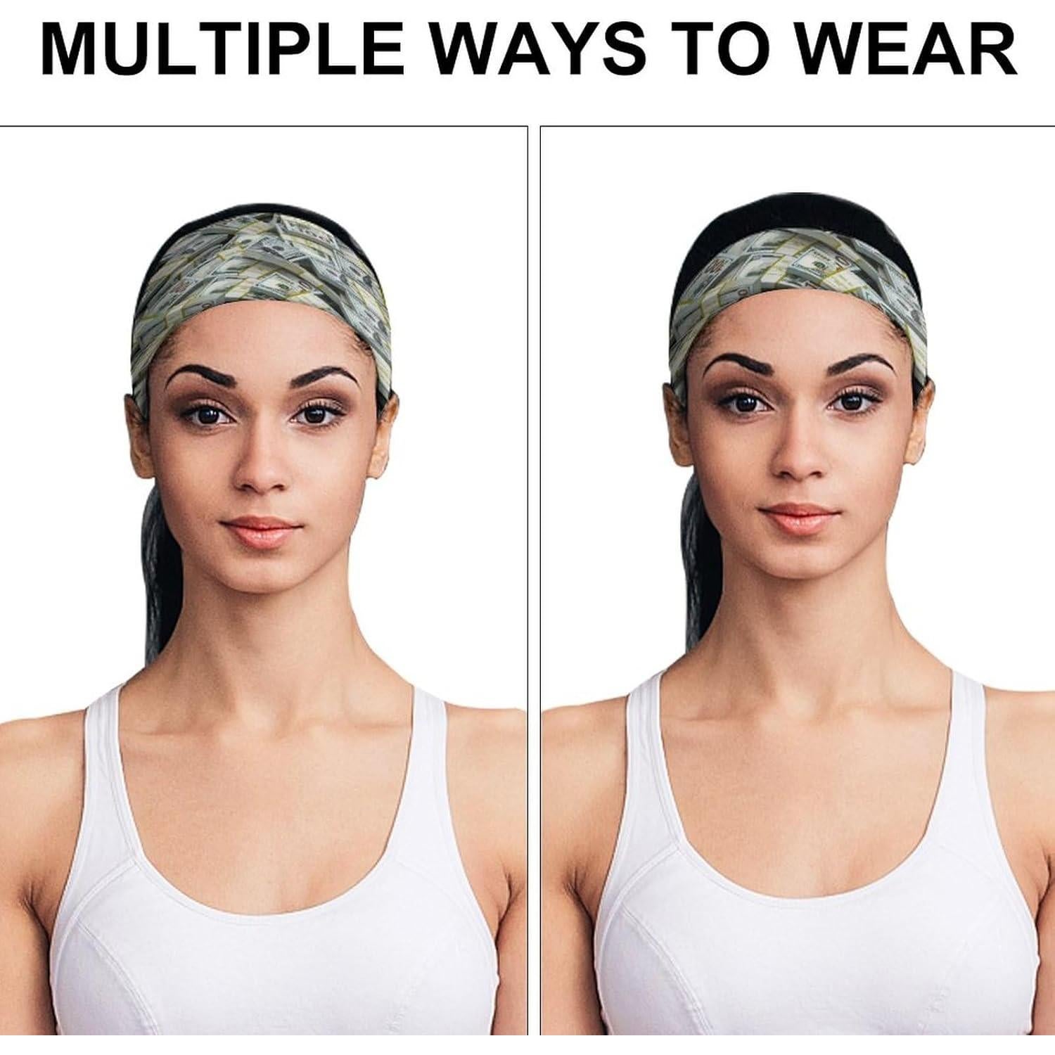 Cinta para la cabeza deportiva PPIKTC unisex absorbente elástico