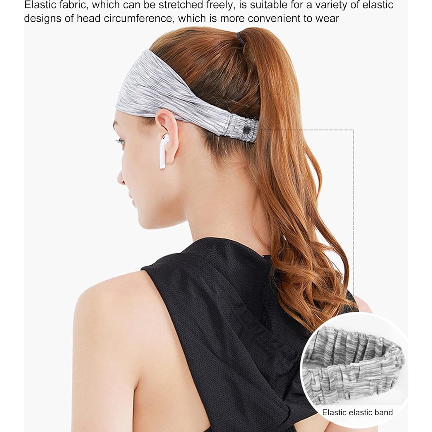 Cinta deportiva Shulemin para mujer 24cm x 8cm absorbe sudor