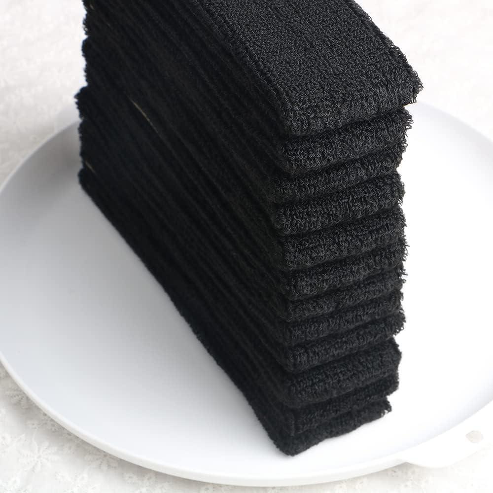 Banda para la cabeza de algodón Hzaiwy - Paquete de 12 piezas