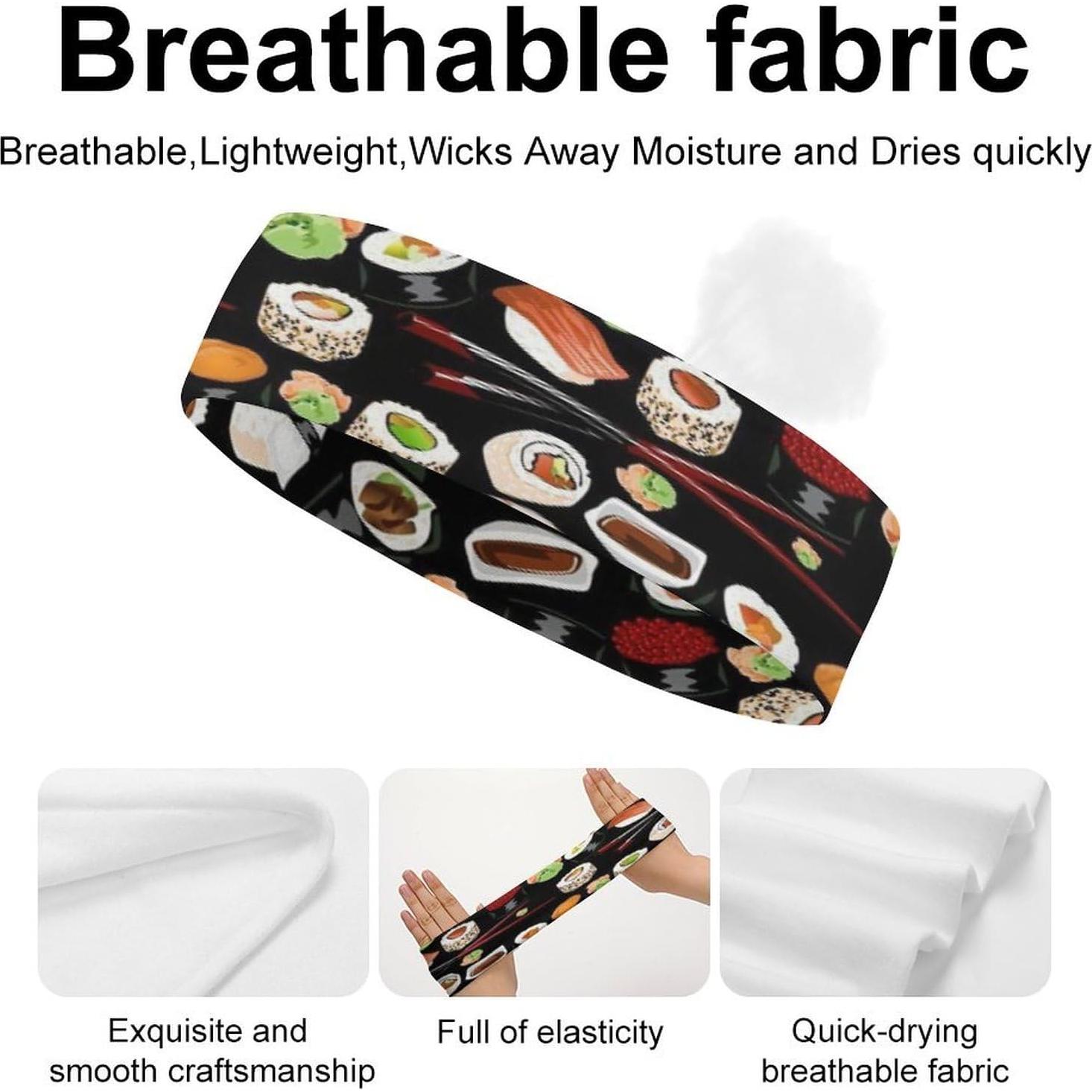 Cintas para el cabello PPIKTC elásticas y transpirables unisex