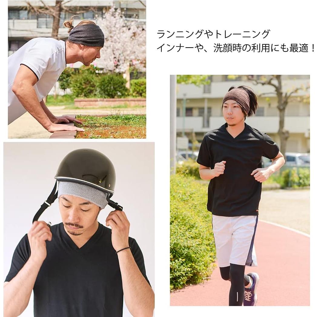 Cinta de Cabeza para Ejercicio Charm - Alta Absorción - Negro