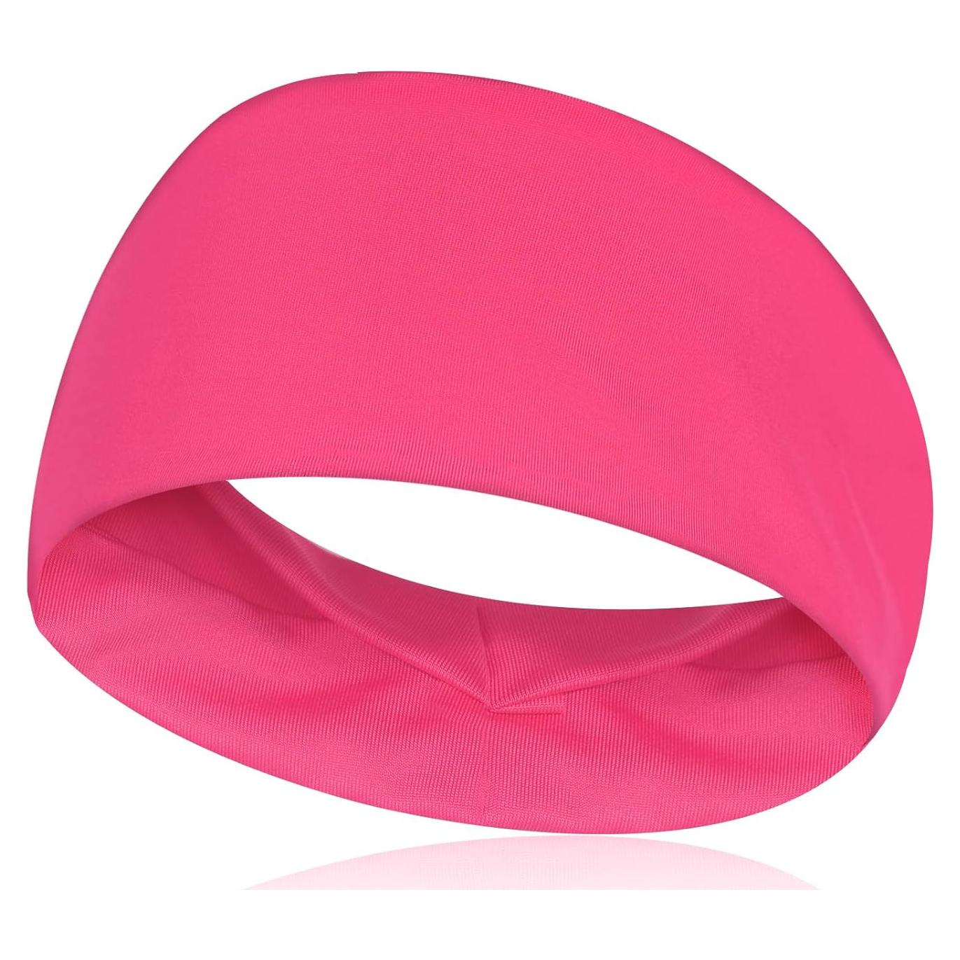 Diadema Neón Rosa Brillante Retro para Fiesta y Fitness