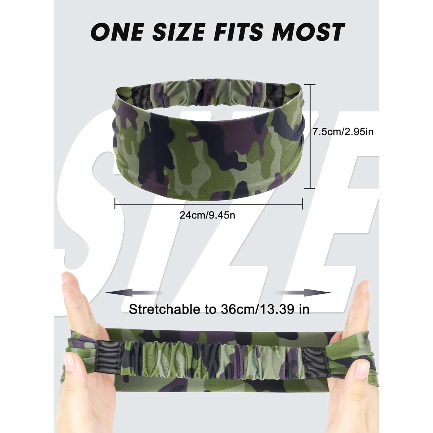 Cintas para la cabeza deportivas Awumbuk ZFD-5, 5 paquetes, absorbentes