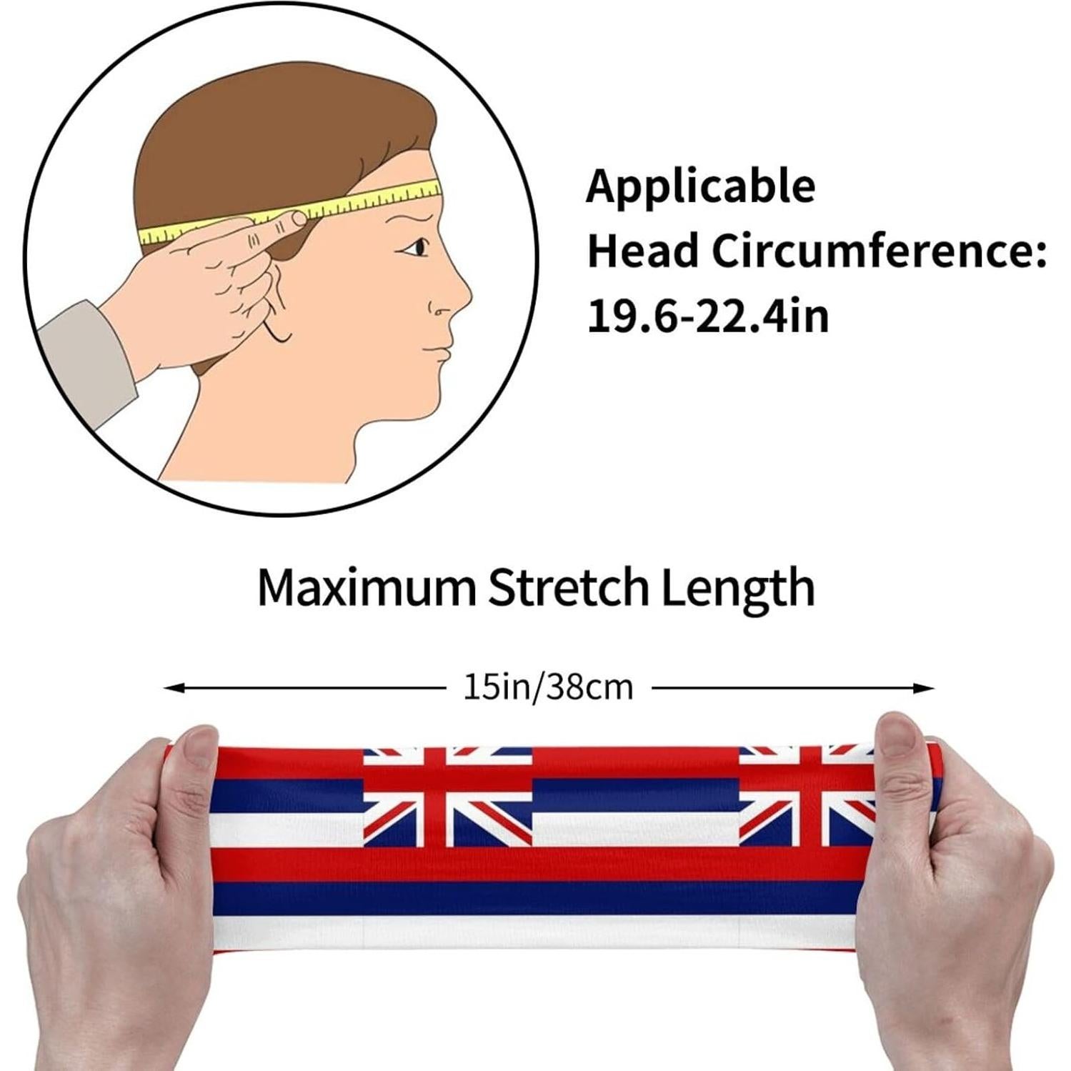 Banda para la cabeza Gelxicu unisex poliéster absorbente de sudor