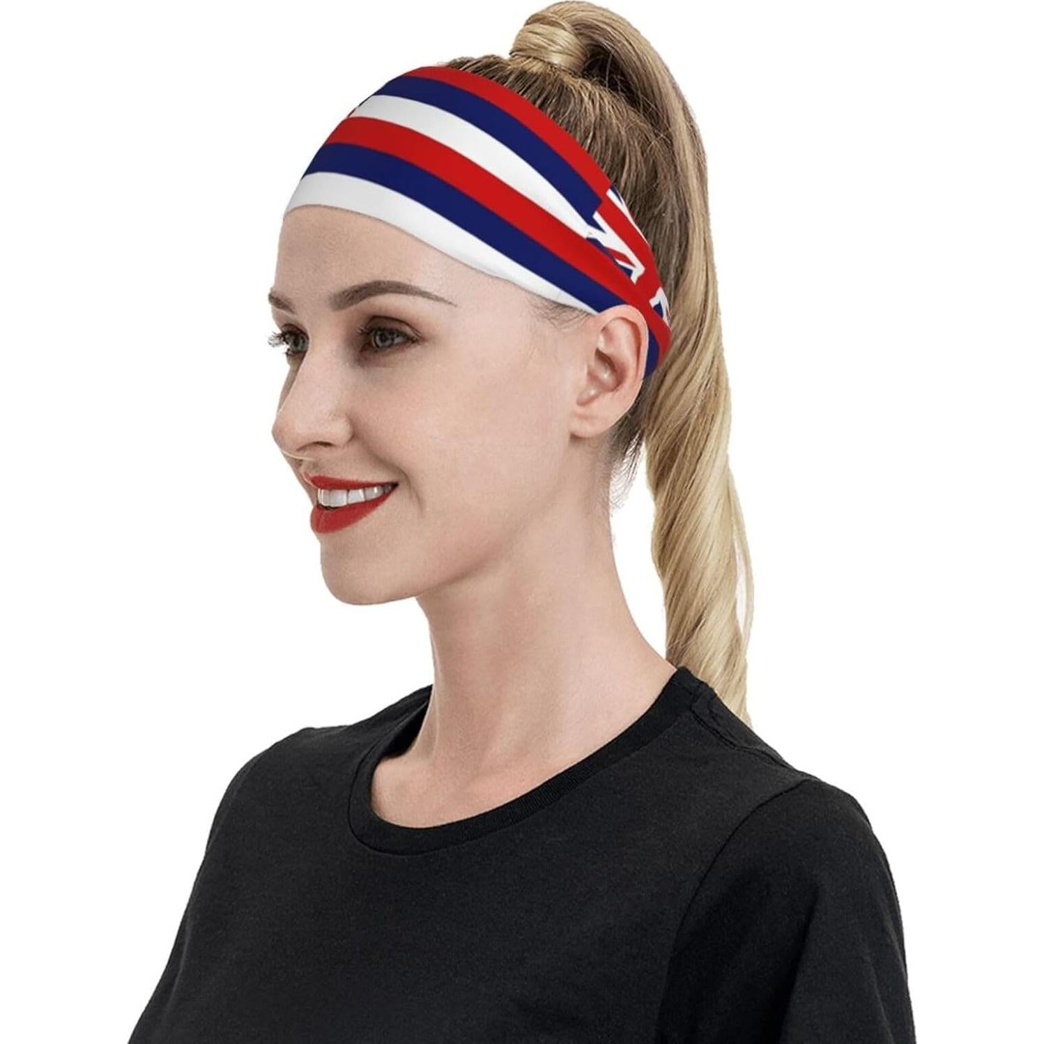 Banda para la cabeza Gelxicu unisex poliéster absorbente de sudor