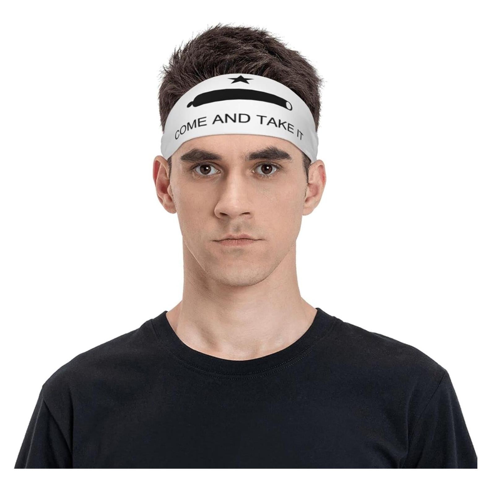 Cinta para la cabeza deportiva QIZYOQA unisex absorbente de sudor