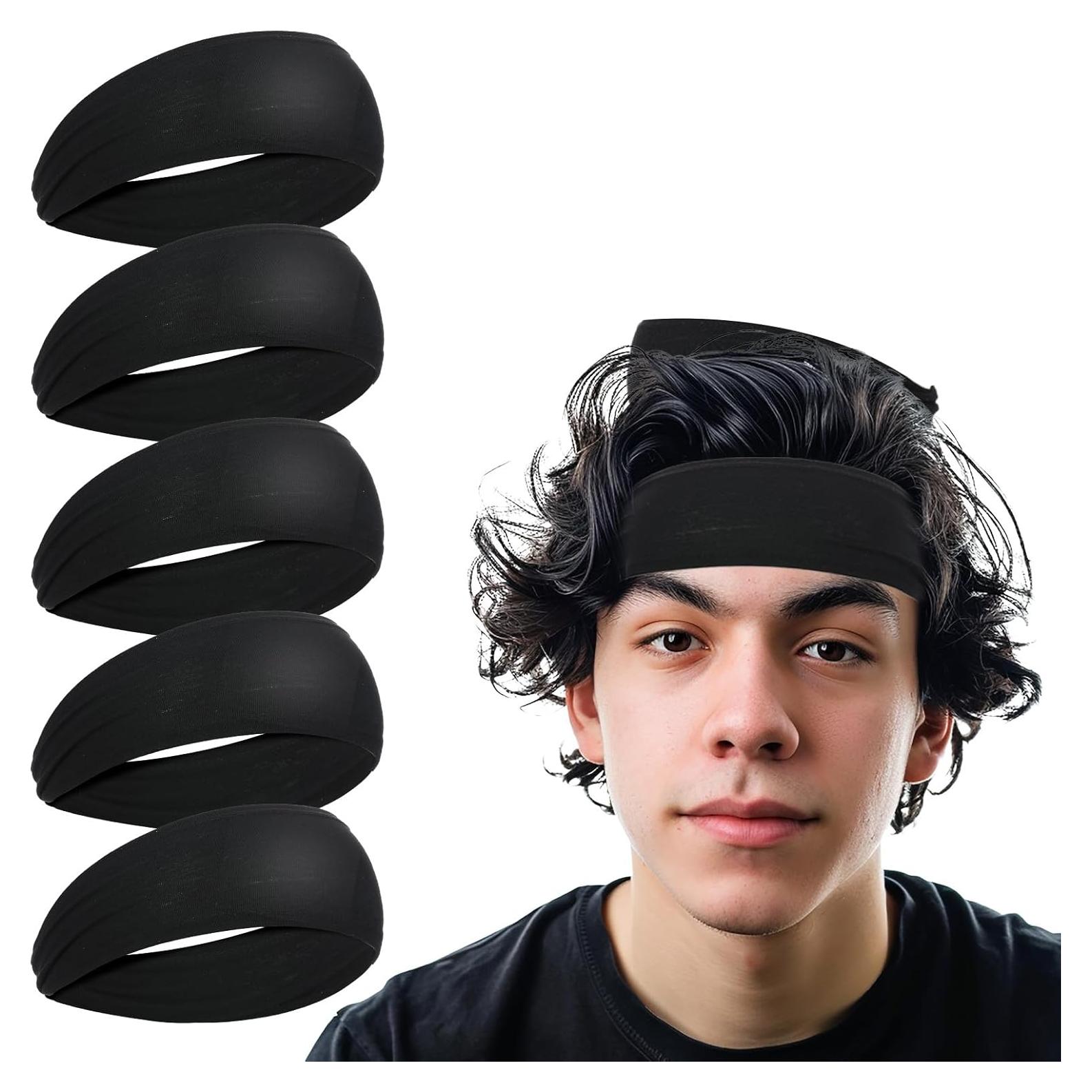 Diademas Deportivas JIEYAO 5 Pcs Elásticas Transpirables