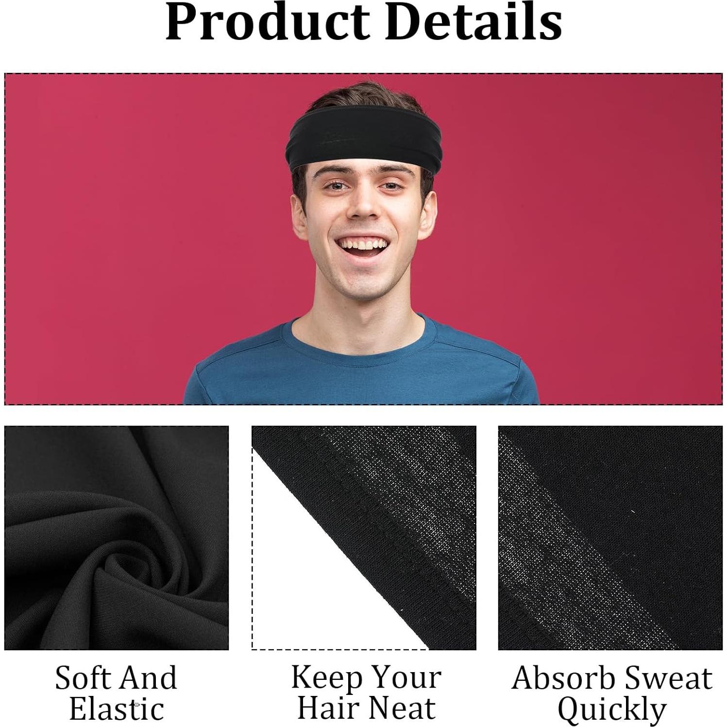 Diademas Deportivas JIEYAO 5 Pcs Elásticas Transpirables