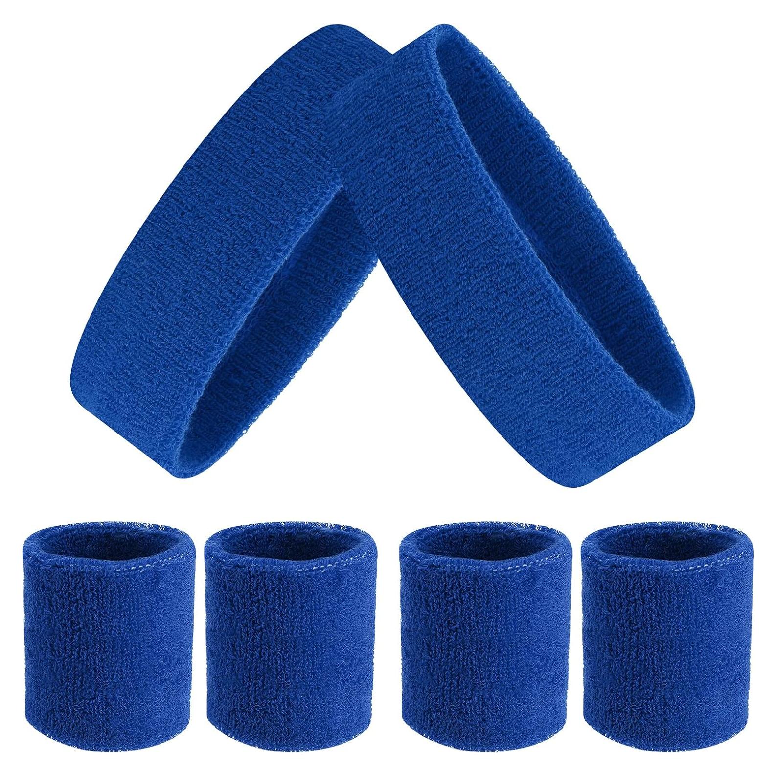 Conjunto de 6 Piezas Diadema y Pulseras Aster Azul