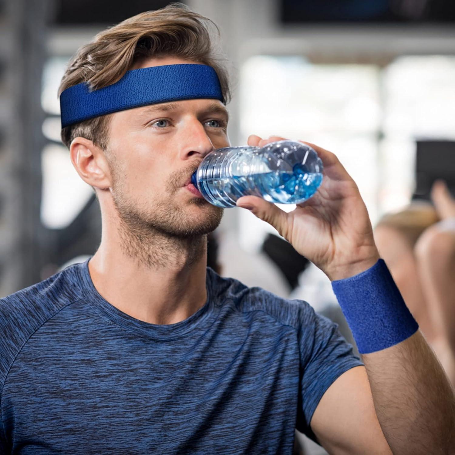 Conjunto de 6 Piezas Diadema y Pulseras Aster Azul