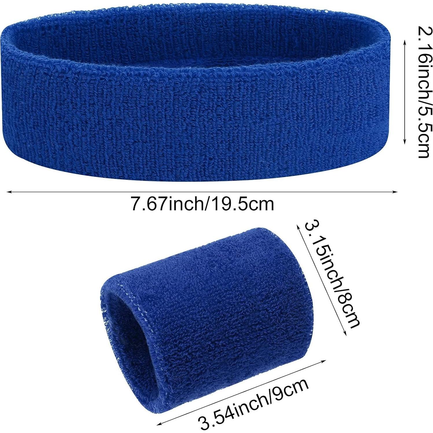 Conjunto de 6 Piezas Diadema y Pulseras Aster Azul