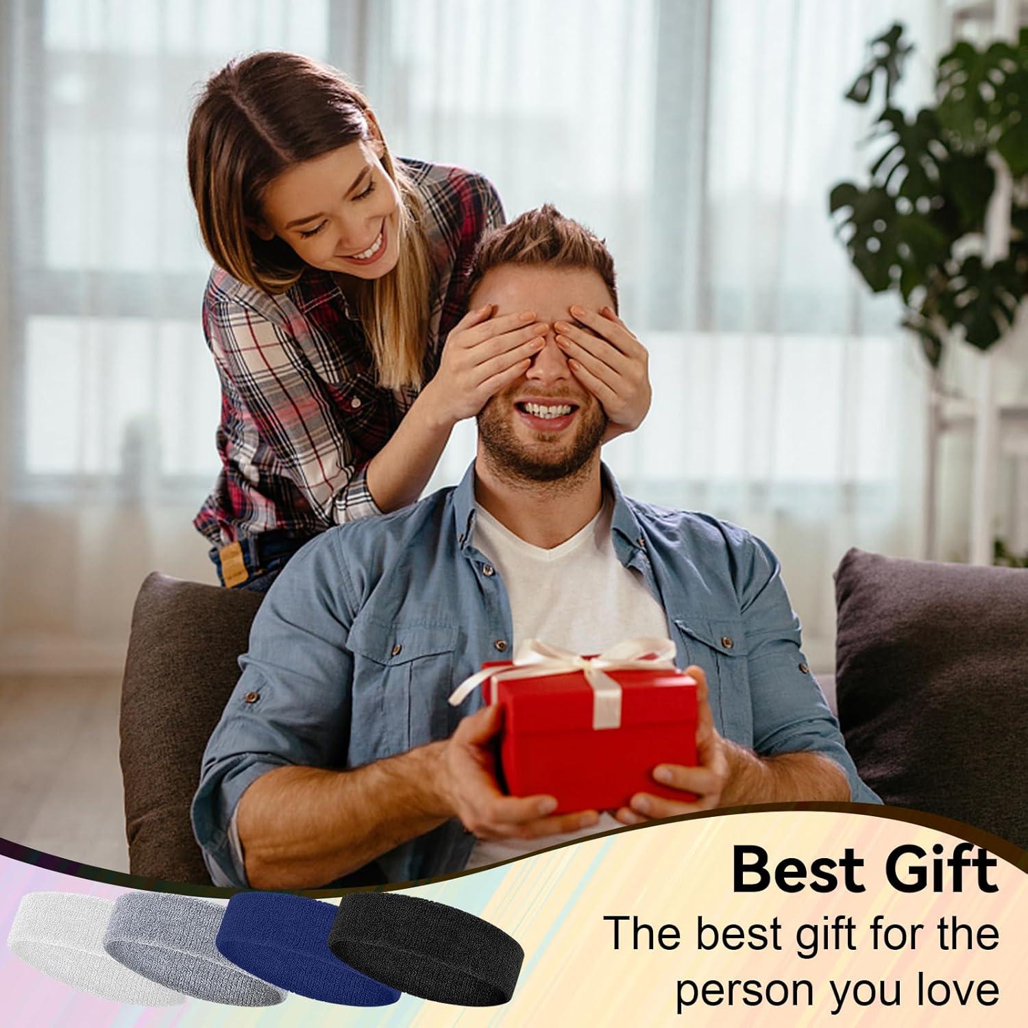 Paquete de 4 bandas para el sudor EYBDYB - Algodón absorbente