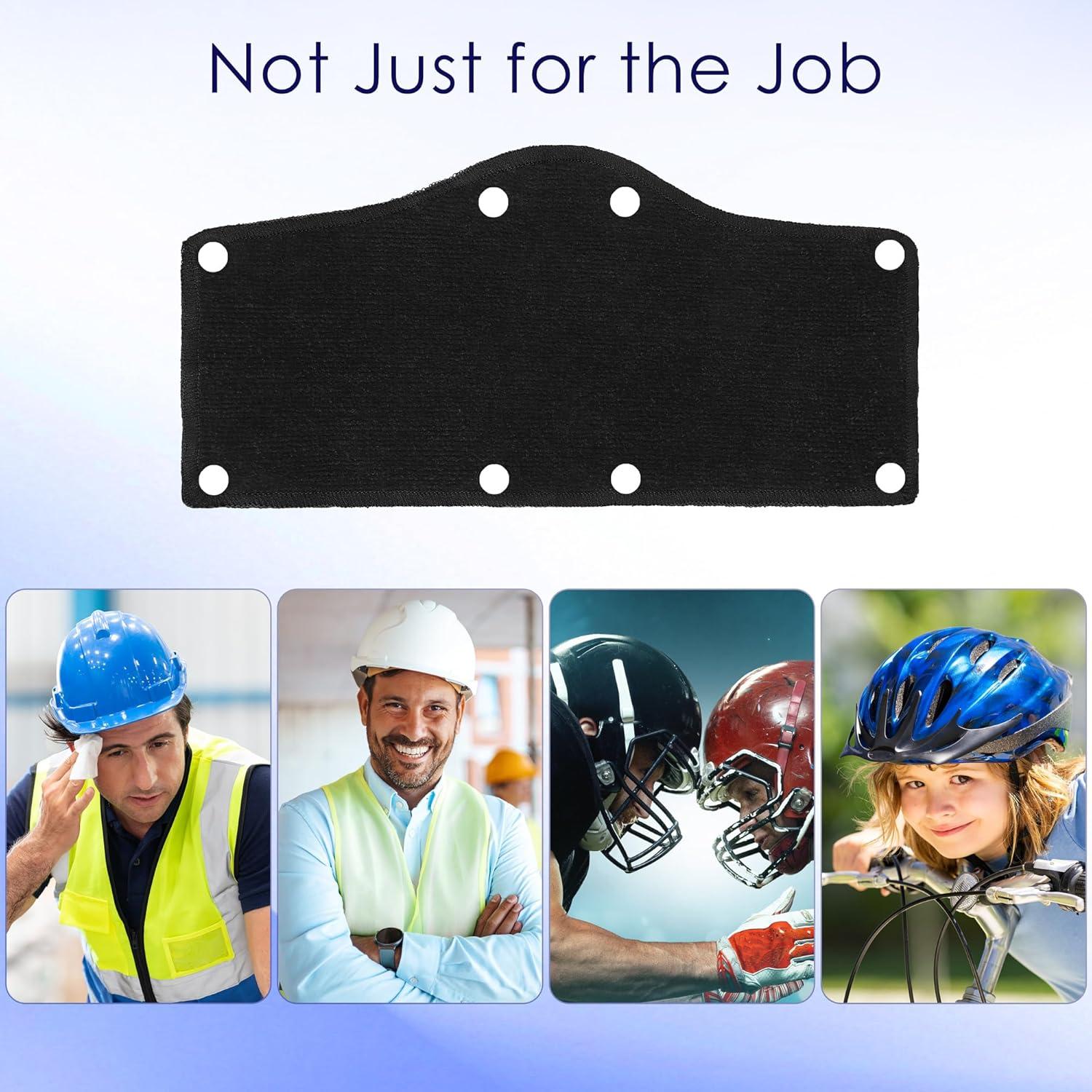 Aneco 12 Bandas de Sudor Reutilizables para Casco de Algodón