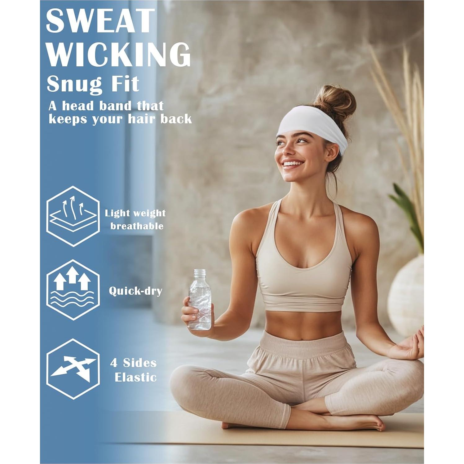 Cintas para la cabeza JHYWELL unisex antideslizantes 9.4 cm