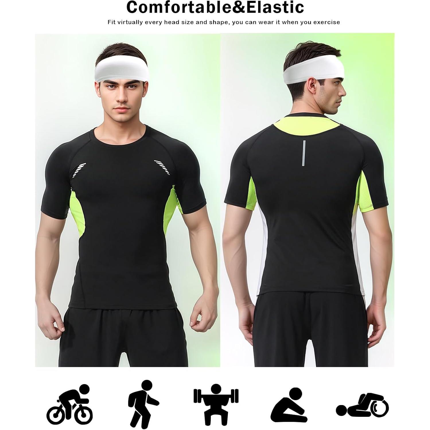 Cintas para la cabeza JHYWELL unisex antideslizantes 9.4 cm