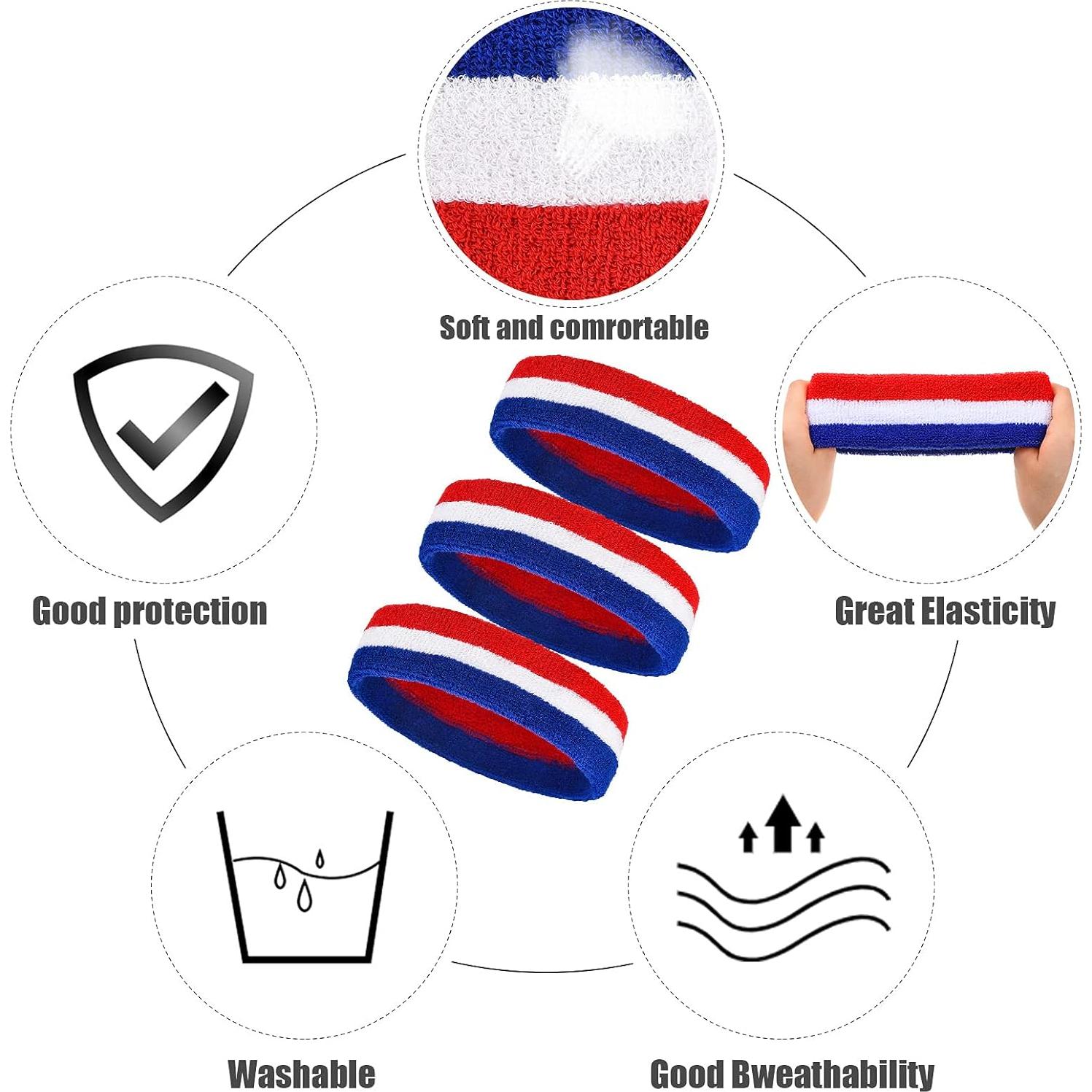 Bememo 12 Bandas para el Sudor Deportivas Unisex - Talla Única