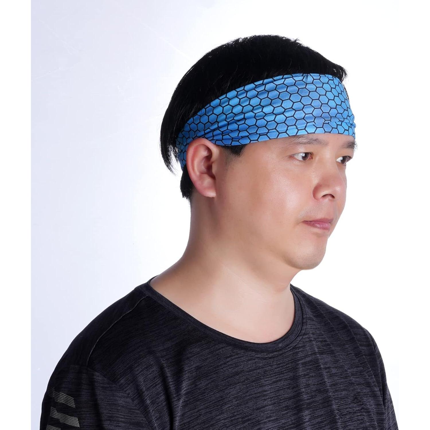 8 Diademas Antideslizantes obmwang para Sudor - Fitness Unisex