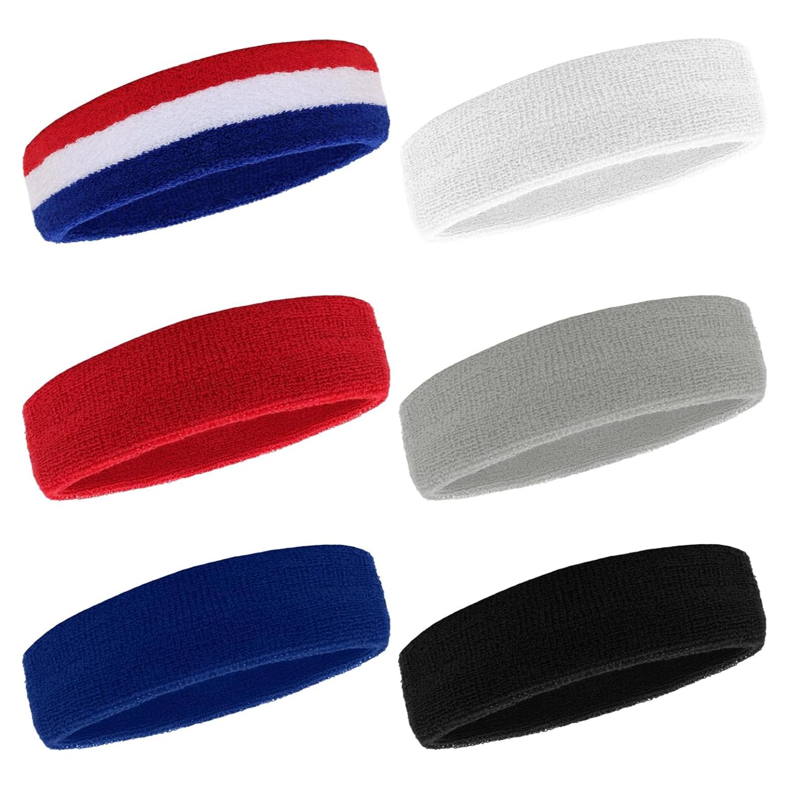 6 Bandas Deportivas para Sudor Avxzbef - Unisex, Ajustables