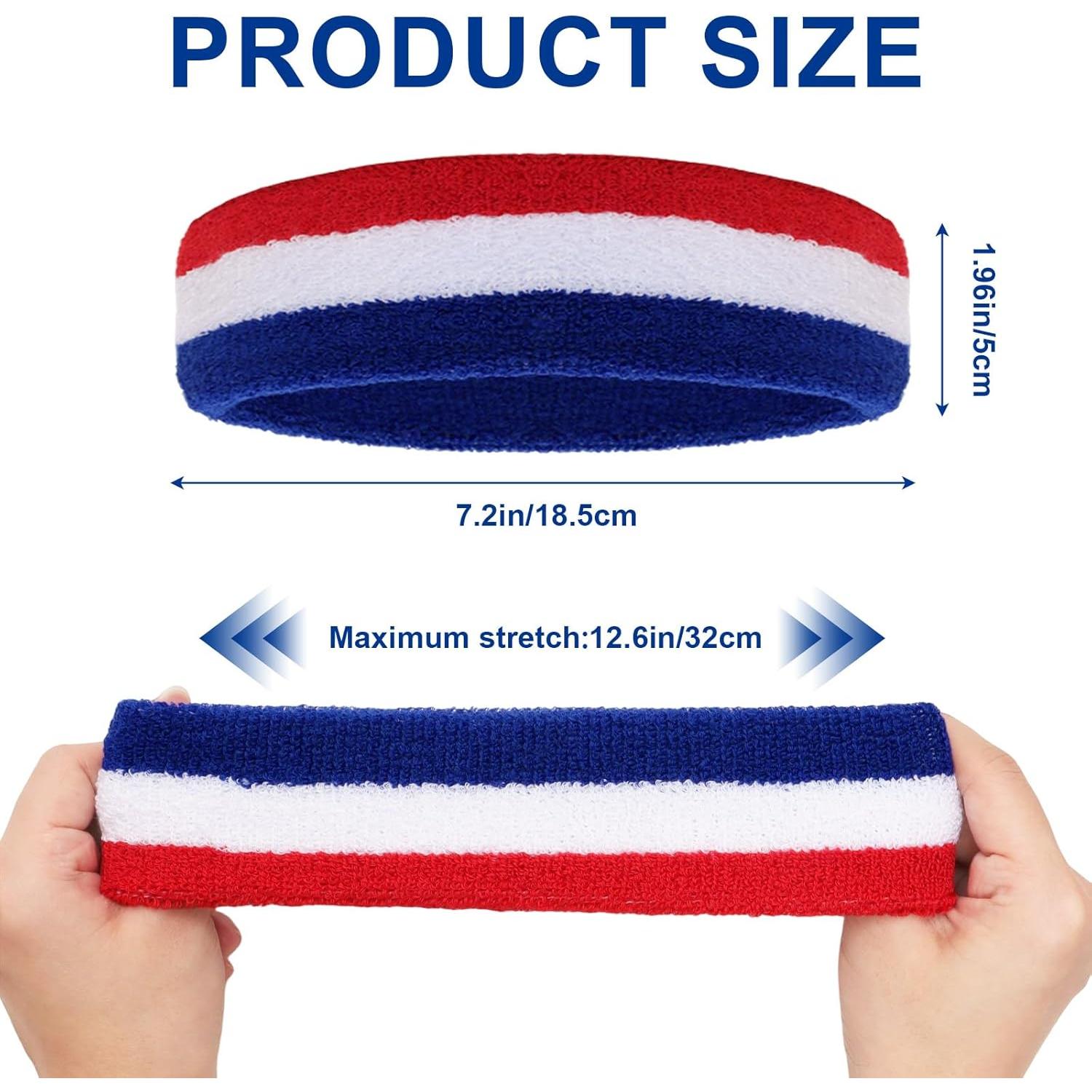 6 Bandas Deportivas para Sudor Avxzbef - Unisex, Ajustables