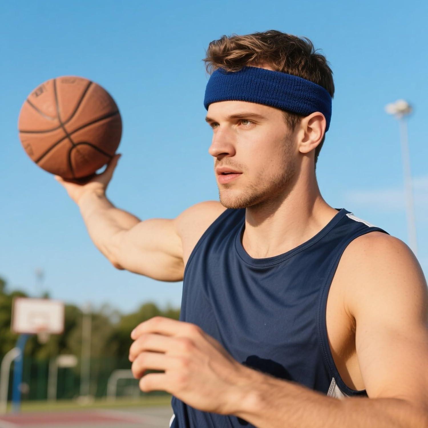 6 Bandas Deportivas para Sudor Avxzbef - Unisex, Ajustables