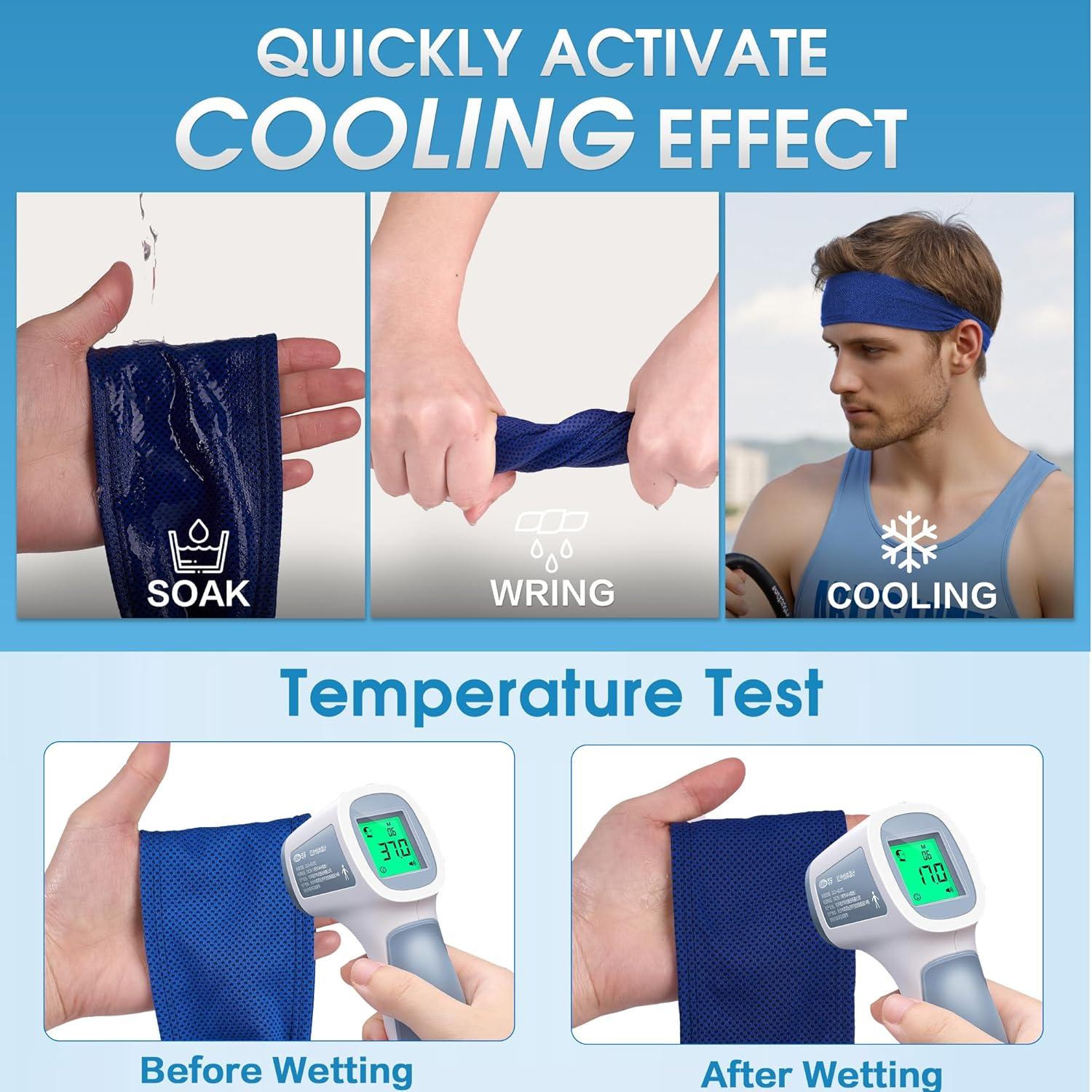 Cinta de Cabeza Deportiva Sukeen para Hombres - Enfriamiento, Antideslizante, Secado Rápido