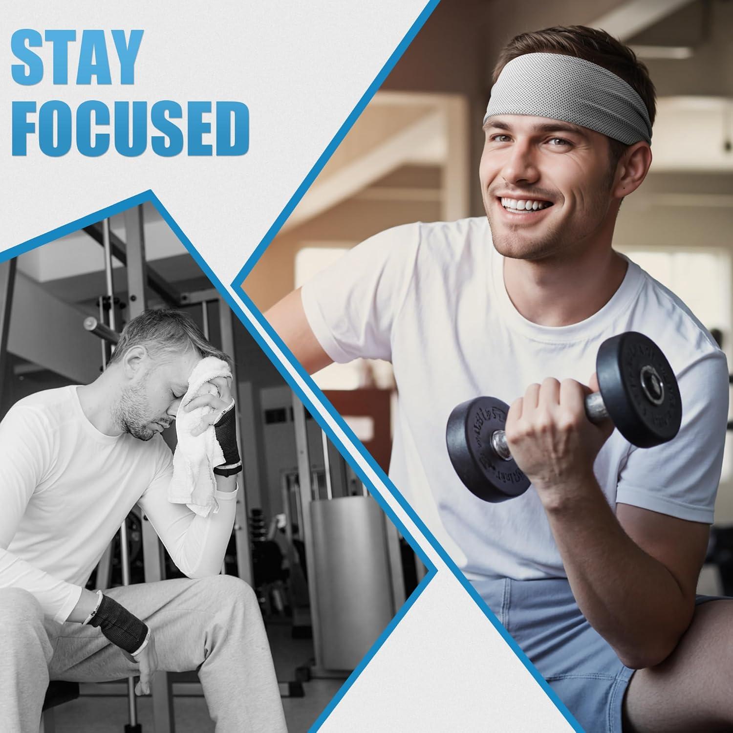 Cinta de Cabeza Deportiva Sukeen para Hombres - Enfriamiento, Antideslizante, Secado Rápido