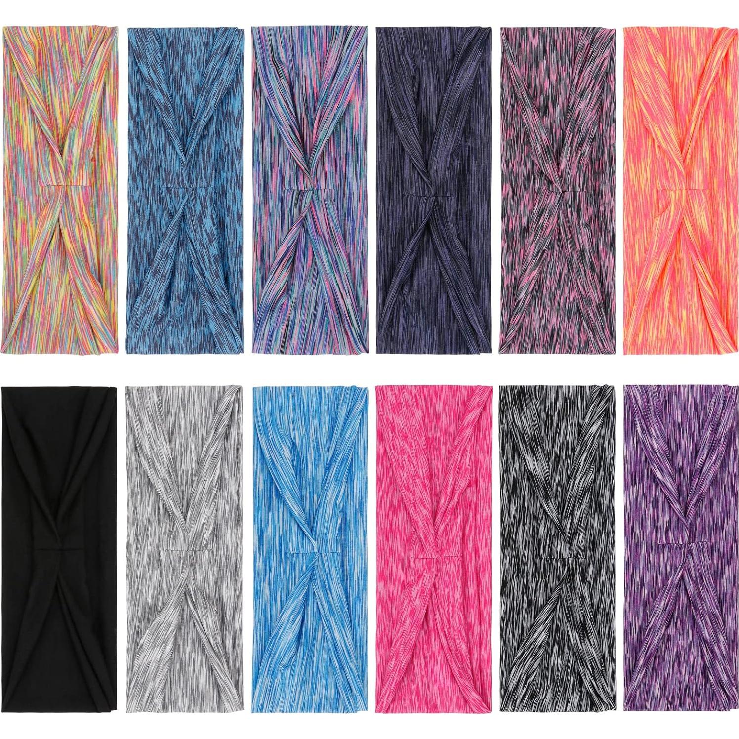 12 Diademas Antideslizantes para Mujeres AKTVSHOW - Banda para Sudor