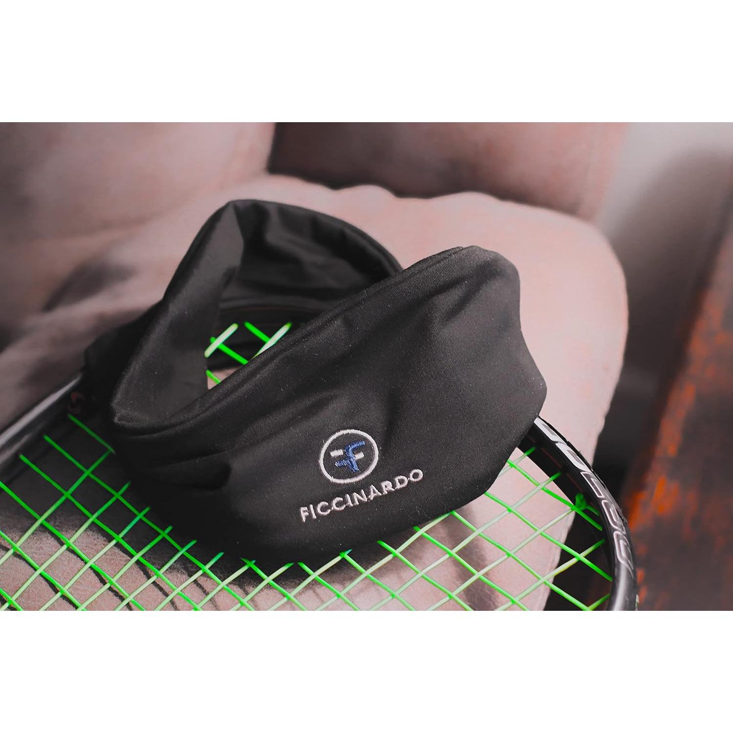 Banda para el sudor Ficcinardo - Alta resistencia - Negra - Talla única