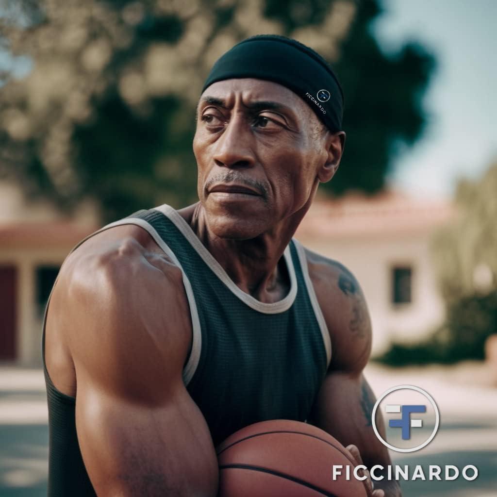 Banda para el sudor Ficcinardo - Alta resistencia - Negra - Talla única