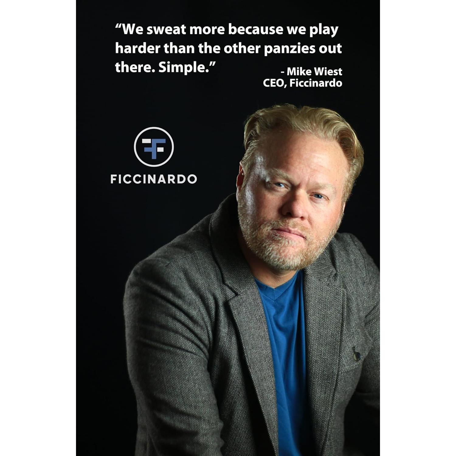 Banda para el sudor Ficcinardo - Alta resistencia - Negra - Talla única