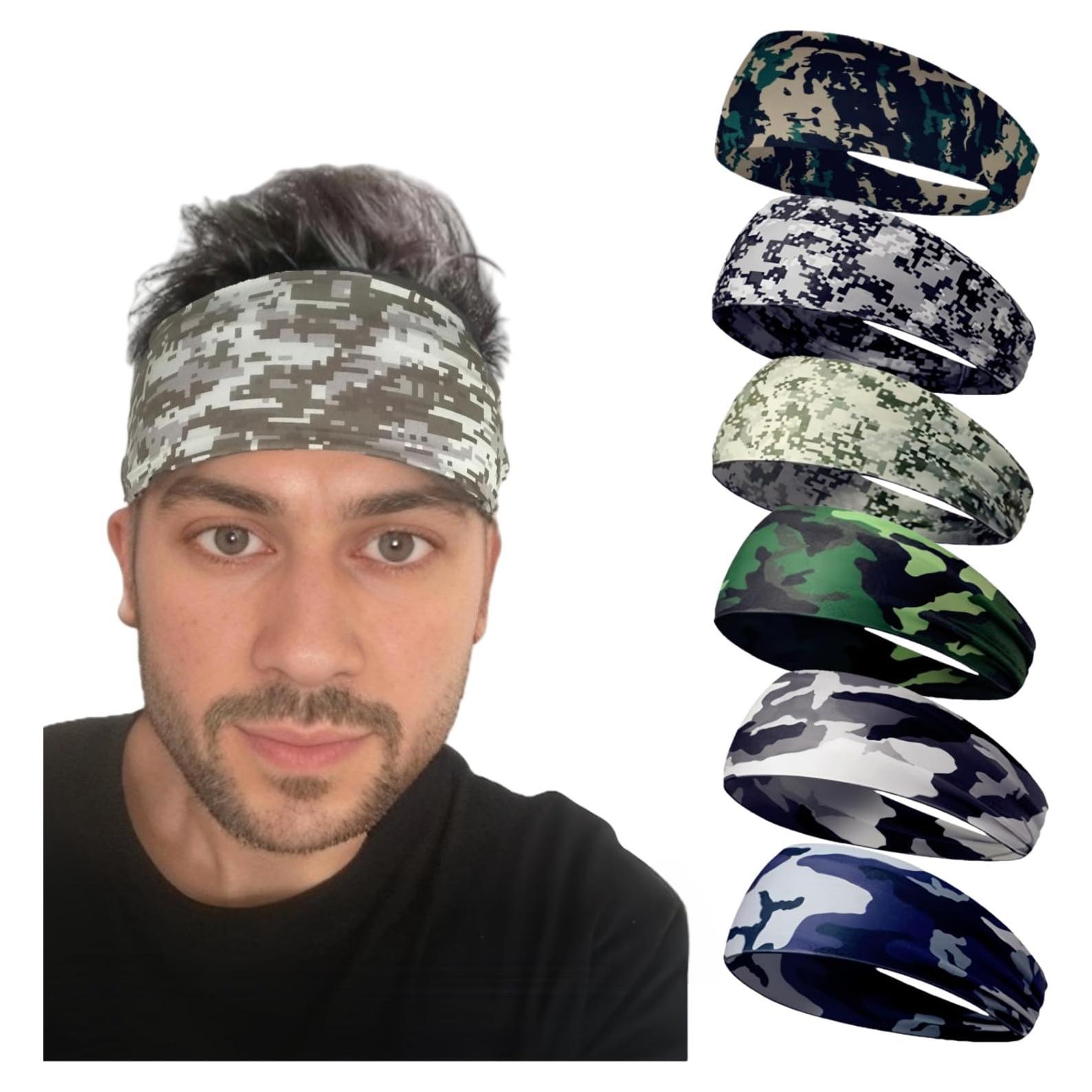 Cinta para la cabeza LECHI LC0008 camuflaje, paquete de 6 unidades