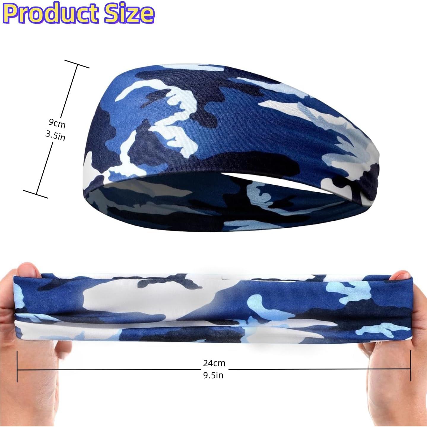 Cinta para la cabeza LECHI LC0008 camuflaje, paquete de 6 unidades