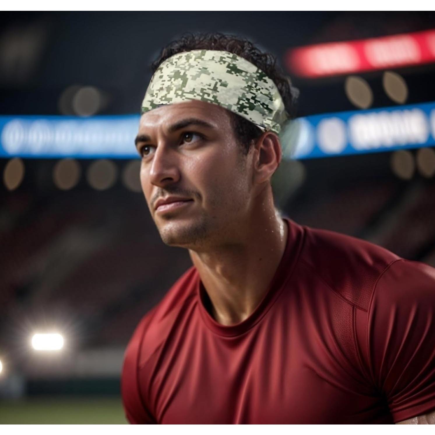 Cinta para la cabeza LECHI LC0008 camuflaje, paquete de 6 unidades