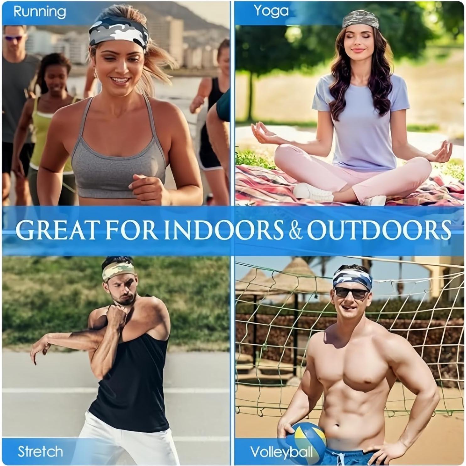 Cinta para la cabeza LECHI LC0008 camuflaje, paquete de 6 unidades