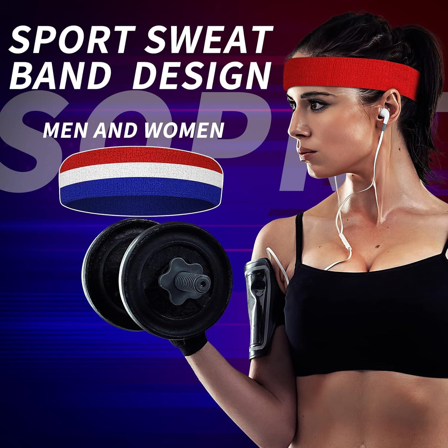 Bandas para la cabeza ChezMax 6PCS absorbentes para hombres